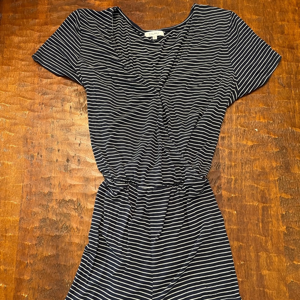 Z Supply blue and white romper